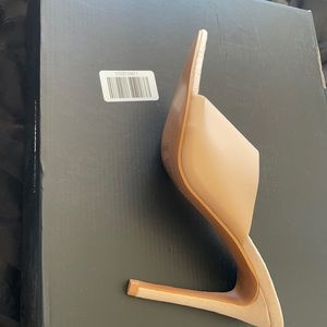 Blush mules like new